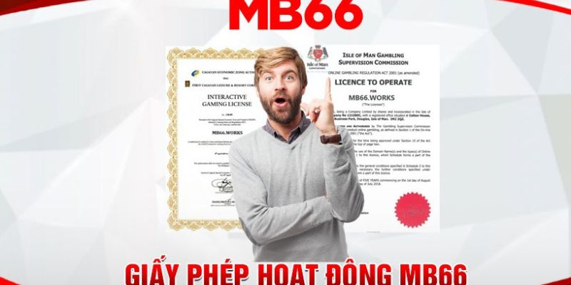 Giấy phép hoạt động uy tính của mb66